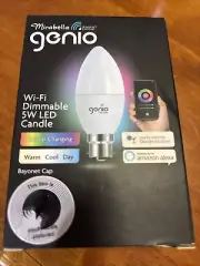Mirabella Genio Wifi Dimmable 5w Led Candle Bayonet Cap Colourful Beautify LED