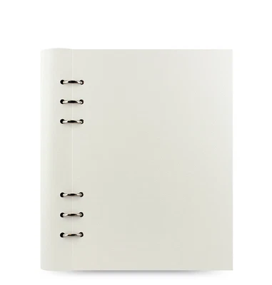 Chic Filofax A5 Clipbook Classic Notebook Organiser Planner Diary White -023610
