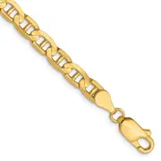 7 Inch 14K 4.5mm Concave Anchor Chain