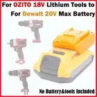 Battery Adapter For Dewalt 20V Max Battery To For OZITO 18V Power Cordless Tools