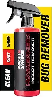 WASH&WHIPS Hockenheim Bug Remover - for Dead Insects, Droppings and Grease for Car Detailing, RVs, Trailers, Boats, Professional Strength Dissolves without Scratching, 16 fl oz