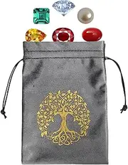 WJnflQN Bag for Tarot Cards | Velvet Jewelry Dice Bag,Velvet Tarot Card Bag, Drawstring Pouch for Tarot Deck Storage, Multifunctional Pouch