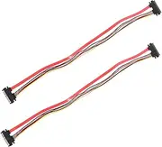 Computer Power Cord Adapter Cable Power Extension Wire 2 Pcs 15 Pin Male to Female for Hard Drive Optical Drive