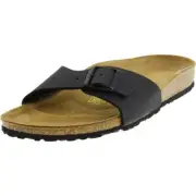 Birkenstock Women Madrid Birko-Flor Narrow Fit One Strap Slides Sandals