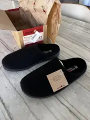 Haflinger Unisex AT Classic Wool Hardsole Slippers Black 42 / US Men 9 Wmn 11