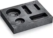 Crucible Graphite Square Melting Casting Refining Ingot Mould Gold Silver Copper