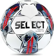 Select Futsal Super TB V22 Futsal Ball, White/Red/Blue, Senior/4