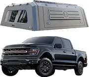 ATATNK Impact-Resistant Truck Bed Canopy | Aluminum Hardtop Tonneau Topper W/Lock | Multi-Season Bed Cap Truck Canopy Compatible For F150 5.5ft(STYLE B 5.5ft SLIDING WINDOW)