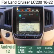 Car Android Gps Navigation Wifi 10.4" For Toyota Land Cruiser Lc200 16-19 Radio