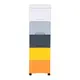 威瑪索 24面寬DIY可拆式五層抽屜縫隙收納櫃/置物櫃-附輪-(5色)