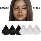 10Pcs Triangle Velvet Powder Puff Soft Face Makeup blender UK оζ τ∫