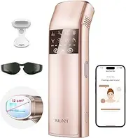 TRIPLE-Pulse IPL Laser Hair Removal, Comfort Sapphire 37°F Ice-Cooling Contact Hair Removal Device for Women and Men, Effective, Permanent Hair Removal at Home, Trinity iGlow 10 (Champagne Gold)