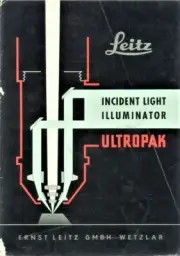 Leitz Microscope Ultropak Illuminator Manual PDF Document on CD