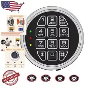 Compact Chrome Digital Keypad Solenoid Lock - Easy Installation & Operation