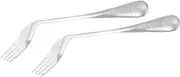 HOMOCONO 2pcs Angled Forks Ergonomic Feeding Utensils for Elderly Comfortable Assistive Tableware Right Hand present for Special Occasions