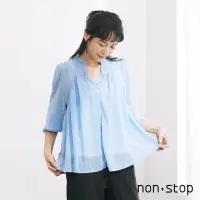 在飛比找momo購物網優惠-【non-stop】浪漫透膚蕾絲襯衫-2色