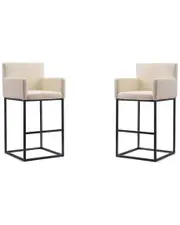Manhattan Comfort Set of 2 Ambassador Bar Stools