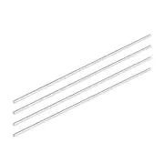 4 Pack 3mm X10" Round Rod Solid PMMA Bar for DIY Crafts Clear