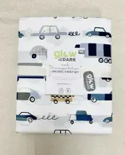 Pottery barn Kids Noah Transportation Glow in Dark Sheet Set Twin Cars Trucks