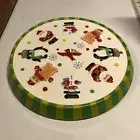 Temptations Winter Whimsy PPP-SQ-822792 Cake Plate Reverses Chip/Nut/Veg Combo