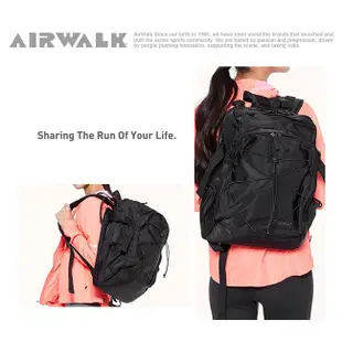 AIRWALK ✨精神解放 黑金系列 │彈性束繩設計 電腦包 後背包