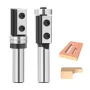 Flush Trim Router Bit Insert Carbide 1/2 Replaceable Blade Template with Bearing