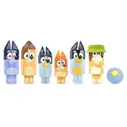 Bluey - Wooden Character Skittles Set (7 Pieces), Includes 6 Pins & 1 Ball