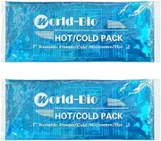 Ice Packs for Injuries Reusable Gel (2 Pack) - Hot Cold Gel Ice Pack for Injury, Pain Relief, Rehabilitation - Flexible Ice Packs for Knee, Shoulder, Back, Neck, Wrist - 4.7" x 12.2"