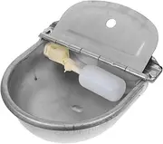 Happyyami Waterer Trough Float Valve Stainless Steel Automatic Water Bowl for Pigs Sheep Dogs Horses
