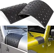 Danti Black Cowl Body Armor Outer Cowling Cover for Jeep Wrangler JK JKU Unlimited Rubicon Sahara X Off Road Sport Exterior Accessories Parts 2007 2008 2009 2010 2011 2012 2013 2014 2015 2016 2017