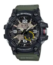 G-SHOCK GG1000-1A3 MUDMASTER Men's Twin Sensor Compass Military OD Green Watch