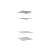 Lugna 4 Shelf Insert Kit Mist Fits 600 x 580mm Cabinet Shell