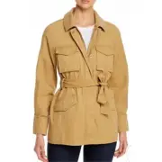 7 FOR ALL MANKIND Utility Belted Jacket Cotton Camel ( M )