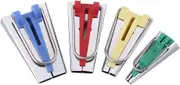 Fabric Bias Tape Maker Set Sewing Binding Tools 6mm 12mm 18mm 25mm Binding Sewing Tool for Craft Making