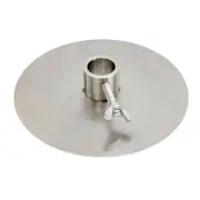 2x Souvlaki Gyros Disc - Stainless Steel Spit Roast Plates - 22mm Round Collar