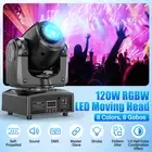 120W RGBW Beam Moving Head Stage Lights LED 8 Pattern DMX Disco Party Spot Light