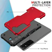 Galaxy S22 Case Heavy Duty Dual Layer Slim Shockproof Cover - White