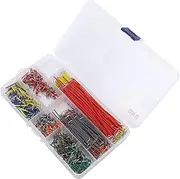 840Pcs Flexible Jumper, Solderless Flexible Breadboard, Connecting Line Cables Breadboard Jumper Wires Kit, Pin Expansion Wire Kit Electronic Component