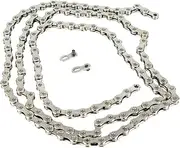 SUPVOX Mountain Bike Chain Replacement 116 Sections 10 Speed Long-Lasting Smooth Operation Electroplated Surface Fit for Transmission Split Systems