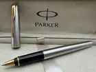 H-Quality Parker Sonnet Series Rollerball Pen Steel -Gold 0.5mm nib Ink Refill
