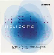 D'Addario HH610 3/4L Helicore Hybrid Double Bass String Set - 3/4 Size - Light