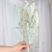 3 Snowy Flocked Artificial Cedar and Wildflower 22" Stems