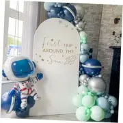 First Trip Around The Sun Balloon Arch Decoration - Space Theme [Blue, White]