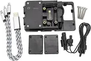 Motorcycle Navigation Bracket for B&MW R1200GS F800GS ADV F700GS R1250GS F850GS F750GS USB Mobile Phone Motorcycle Navigation Bracket USB Charging Support Phone Mount (Color : No Destructive)