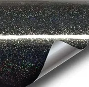 VViViD Gloss Rainbow Black Metallic Sparkle Vinyl Adhesive Wrap (1ft x 5ft)