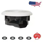 Energy-Efficient 50 CFM Exhaust Fan - Bladeless, White Plastic, Easy Install