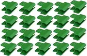 40 Pcs Greenhouse Plastic Clamp, Greenhouse Film Clamps Shading Net Rod Clip Garden Hoops for Greenhouse Films (13mm)