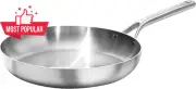 Mira 12" Tri-Ply Stainless Steel Frying Pan Skillet Induction Safe Dishwasher