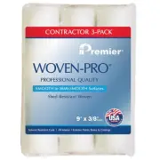 Premier Woven-Pro Polyester 9 in. W X 3/8 in. S Paint Roller Cover 3 pk