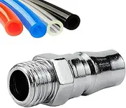Air Tool Quick Connect Fittings | Industrial Type C Air Hose Adapter - Compressor Pneumatic Connector, Quick Release Thread Adapter, Male and Female Plug